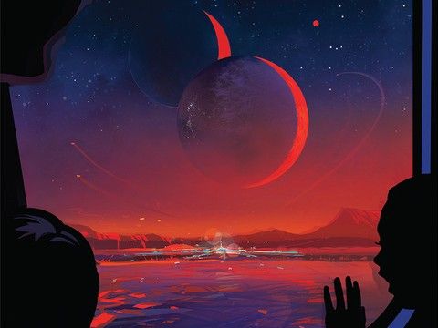 Illustration from the planet's surface.